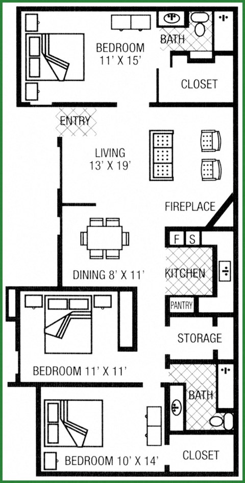Three Bedroom
